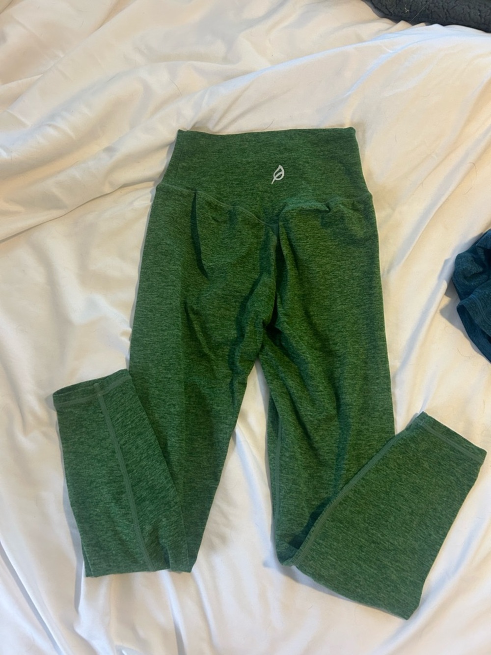 P'tula Forest Green High-Waist Active Leggings